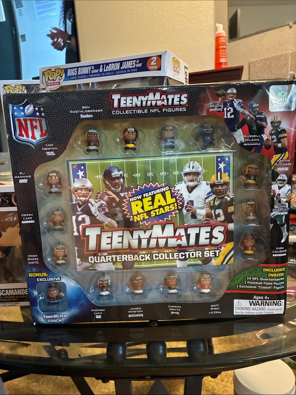 NFL TeenyMates Quarterback Collector Set - Black & White